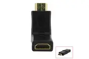 HDMI Right Angle Port Saver Adapter Male to Female 180Degree Swiveling Converter