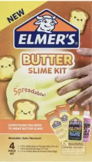 Elmer's Butter Slime Kit, Includes Elmer’s Glow in the Dark Glue - NEW!!