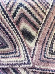 Hand Made Crochet Cotton Blend Blanket. Baby, Knee, Bedding, Bohemian Blanket