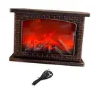 LED Fireplace Lantern LED Fire Lamp Simulation Log Flame Effect Fire Place