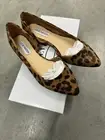 NIB Steve Madden Shoes Womens 6.5 M Isaak Leopard Print Pointed Dorsay Flats