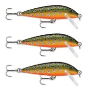 3x Rapala 5cm Countdown Sinking Hardbody Balsa Fishing Lures - Brook Trout