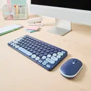 Keyboard and Mouse Set - Navy Blue