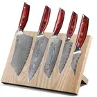 6x TURWHO Kitchen Santoku Cleaver Chef Knife Japanese VG10 Damascus Knives Block