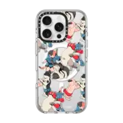 iPhone 16 Pro Clear Case MagSafe Compatible Fighting Cat