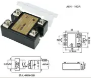 1pc AOLE10A single phase AC solid state relay ASH-10DA DC-AC