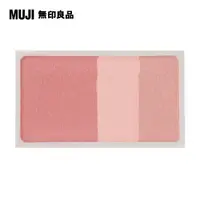 在飛比找PChome24h購物優惠-【MUJI 無印良品】3色臉部粉彩(玫瑰)/4.7g