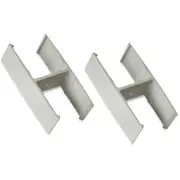 Lorell Straight Pane Connector 20/ST 1-1/2"x2-5/8"x1-3/8" AM 90259