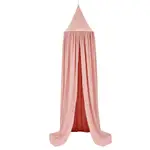 床罩網粉紅色透明床架圓形房屋裝飾兒童用