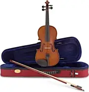 New Stentor SR1500 Violin Student II 4/4 w/Case & Bow