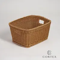 在飛比找蝦皮商城優惠-CORTEX 收納籃 仿籐籃 長方型W40 卡其色