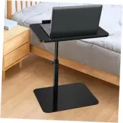 C Table for Sofa, 360° Swivel Small Side Table, C Table Adjustable Height,