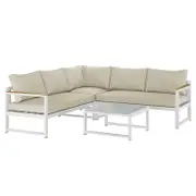 Deloran 5-Seater Modular Corner Aluminium Outdoor Lounge Set