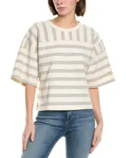 MOTHER Waiting In The Wings Cropped Tee-Shirt