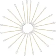 iplusmile Dual-ended Sterilized Cotton Swabs Wooden Handle for Earphone Cleaning and Makeup Detailing Portable and Gentle on Skin