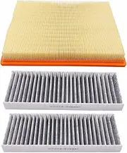 ApplianPar Engine Air Filter and 2Pcs Cabin Air Filter for Nissan Equator Frontier Pathfinder Xterra