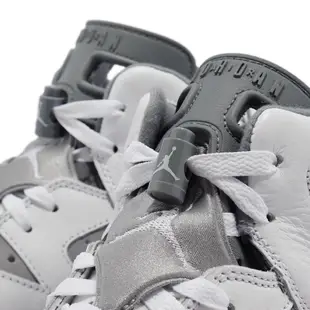 Nike Air Jordan 6 Retro GS 白 灰 喬丹 6代 女鞋 大童鞋 【ACS】 384665-100