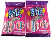 Sour Filled Candy Straws - 5.5 Oz Tropical Punch W/ Orange Cherry Grape Powder