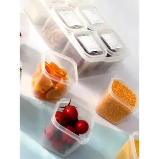 方形留樣盒學校零食展示盒分格試吃盒塑料密封微波爐保鮮盒套裝