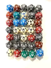 35 x SPINDOWN COUNTER DICE D20 mtg Mana Dice Magic the Gathering