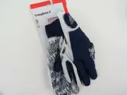 New! Adidas CrazyQuick 3 Pro Stock Toronto Argos CFL Football Gloves Large Blue