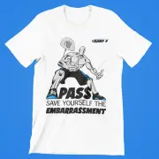 AND1 Pass Save Yourself Embarrassment Front Only And One Basketball T-Shirt