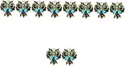 [WRITWAA] 2 Pairs Owl Earrings Earrings for Dangle Earrings for Women Crystal Earrings for Women Summer Earrings Owl Jewelry for Women Summer Jewlery Simple Alloy Miss