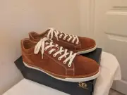 Rare Allen Edmonds 11D Suede Porter City Derby Sneakers Shoes Tan Men's NIB $249
