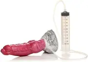 Phoenix Resurrector Silicone Adult Toy with Syringe, Red and White Sex Toys Vibrator Dildo Vibrater Sex Toysfemale Adult Toy Rabbit Thrusting Dildo Vibrators For Woman