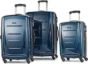 [Samsonite] Winfield 2 Hardside Luggage with Spinner Wheels, Deep Blue, 3-Piece Set (20/24/28), Winfield 2 Hardside Luggage with Spinner Wheels