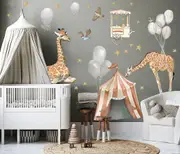 [Namly Design] Wallsticker - Cleo & Cloe Circus