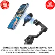 OM Magnetic Phone Mount for DJI Osmo Mobile 7P/OM 7/OM 6/SE/OM 5/OM 4 SE/OM 4 Ma