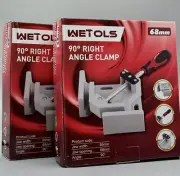 2 New (NIB) WETOLS Adjustable Corner Clamps 68mm 90 Degree Right Angle Clamps