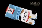 MADE IN JAPAN Kawaii tabi split toe socks NEKO Cat kimono flipflops 22-25cm BLUE