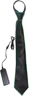 [VALICLUD] LED Light Up Necktie Flashing Luminous Tie for Halloween Christmas Rave and Costume Parties Multi Mode with Quick Slow Flash Options