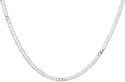 [Generic] Men's 4mm 925 Chain Necklace Female Women Party Gift 16-30inch