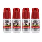 Super Nail Glue Professional Salon Quality | Quick and Strong (4 Bottles)