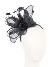 Navy sinamay racing fascinator headband by Max Alexander 100% Australian Seller