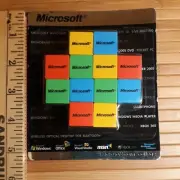 Microsoft Wood Cube Puzzle Advertising Windows colors RYGB unopened