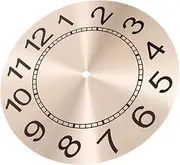 Yardwe DIY Clock Parts Round Wall Clock Dial Replacement Aluminum Dial for DIY