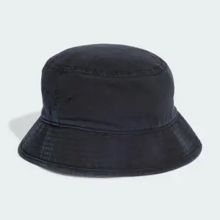 【adidas 愛迪達】帽子 漁夫帽 運動帽 遮陽帽 三葉草 BUCKET HAT AC 黑 IC0009