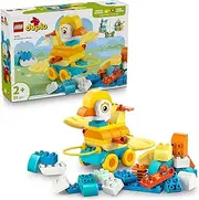 [LEGO] DUPLO® Town 3in1 Animals on Wheels 10448 Building Toy Sparks Hours of Imaginative Play with 58 Bricks and Pieces to Make Creative Fish, Duck and Dog Figures for Preschool Kids Aged 2 and up