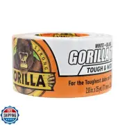 Gorilla Tape Tough and Wide, White Tape, 2.88" x 25 yd (Pack of 1) - Heavy Du