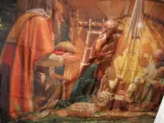 New BANNER 90" x 69" NATIVITY BANNER back drop Wall Hanging Christmas