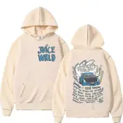 Rapper Juice Wrld Fashion Hoodie Men's Hip Hop Casual Autumn/winter Sweatshirts Unisex Punk Gothic Pullover Hoodies Streetwear Khaki