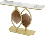 Entryway Table Modern Console Table with Geometric Metal Base Narrow Entryway Table Foyer Table Hallway Table