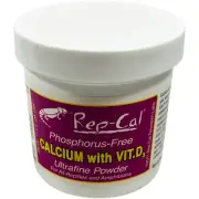 Rep-Cal Phosphorus-Free Calcium With Vit.D3 Ultrafine Powder