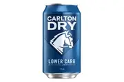 Carlton Dry, Low Carb & Full Strength Beer, Crisp & Refreshing Finish, Classic Australian Lager, 4.5% ABV, 375mL (Case of 24 Cans)