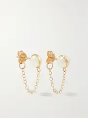 [Melissa Joy Manning] Melissa Joy Manning - 14-karat Recycled Gold Pearl Earrings - One size One size Gold