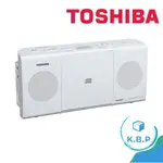 日本 TOSHIBA東芝便攜式CD收音機 立體聲睡眠功能白色‎TY-C24(W)